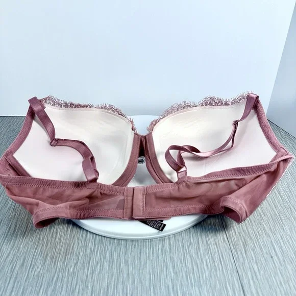 Victorias Secret Very Sexy Push Up Pink Shimmer Bra 40C Romantic Everyday Classi - Picture 5 of 11